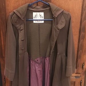 Brown Free People jacket, medium